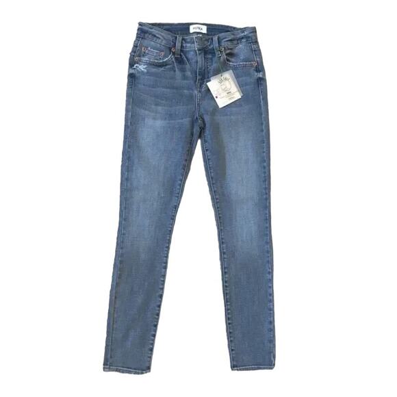 NWT Pistola Audrey Zenia Mid Rise Skinny Ankle Jeans 26 Medium Wash Blue #2905 - Picture 2 of 12